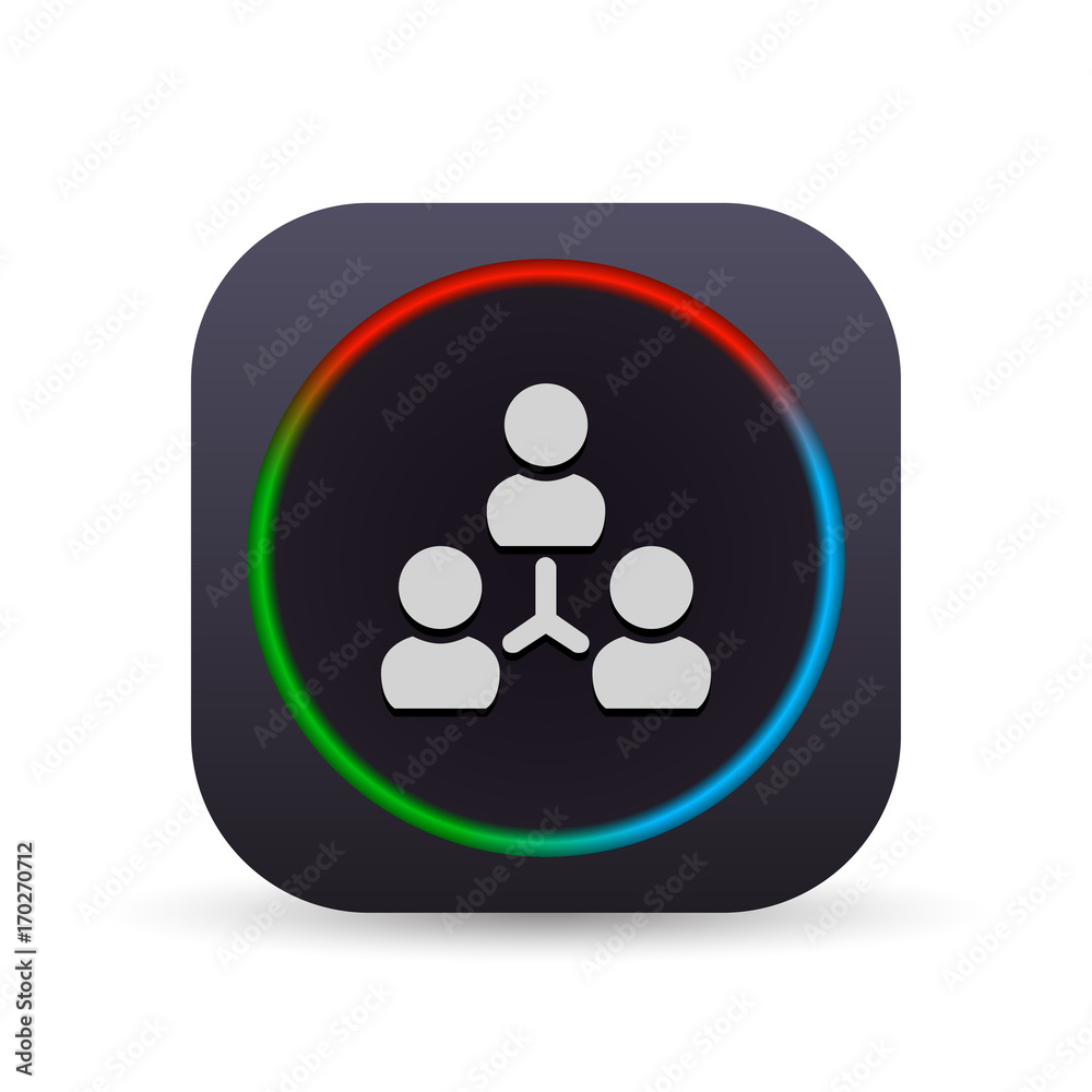Dark MultiColor Web Button Dark MultiColor Web Button
