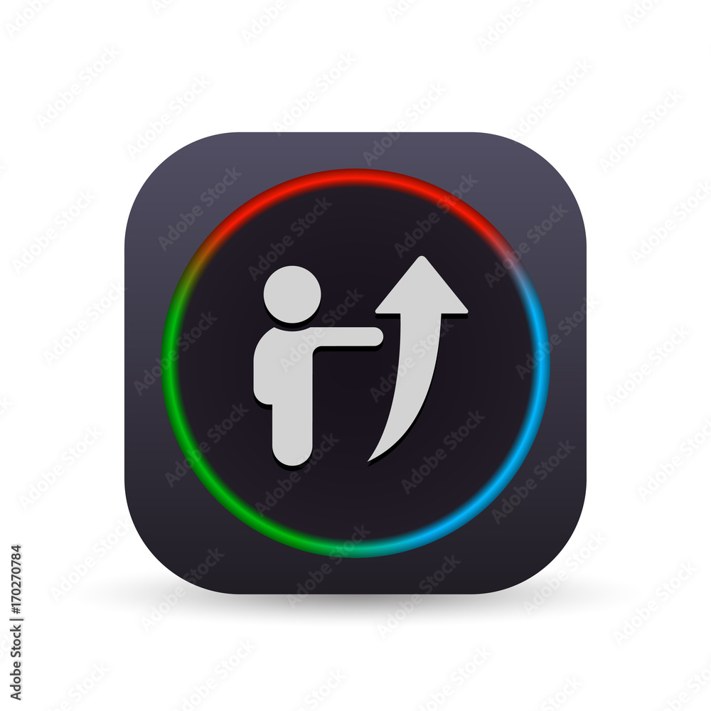 Dark MultiColor Web Button Dark MultiColor Web Button