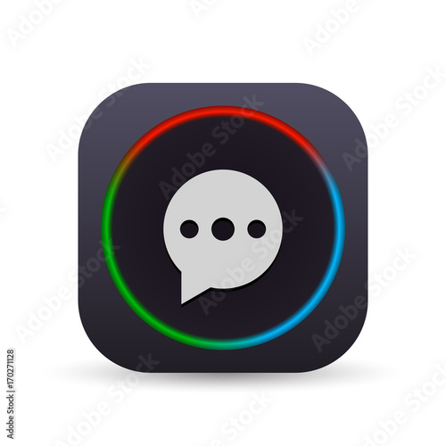 Dark MultiColor Web Button