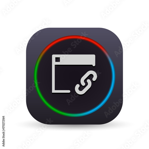 Dark MultiColor Web Button
