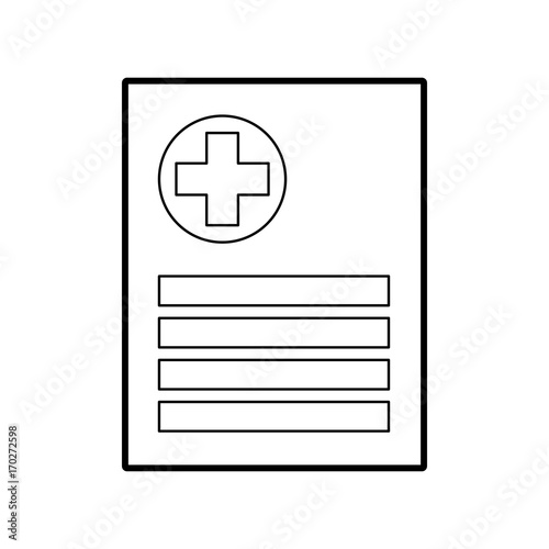 patient file icon medical report analysis diagnosis symbol vector illustration