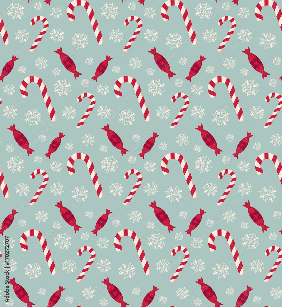 Christmas candies seamless pattern. Christmas candies seamless pattern.