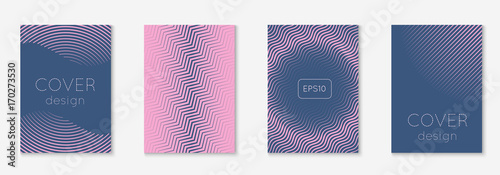 Minimal trendy covers. Vector halftone gradients. Geometric future template for flyer, poster, brochure and invitation. Minimalistic colorful cover. Set of EPS 10 illustration.