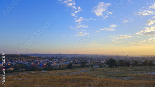 dawn over the city