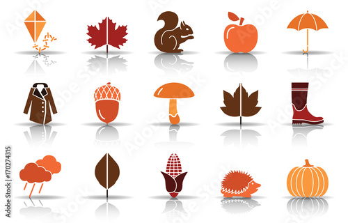 Herbst Iconset - Herbstfarben (Schatten)