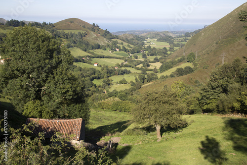 View of Countryside, Nueva, Austurias