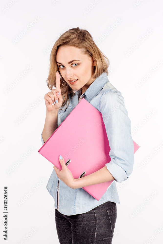 portrait young woman on white background. human emotion facial expression reaction attitude. portrait young woman on white background. human emotion facial expression reaction attitude.