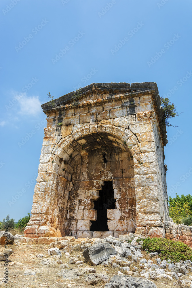 mersin/turkey/kanli divane. ancient Roma period, the mausoleum mersin/turkey/kanli divane. ancient Roma period, the mausoleum