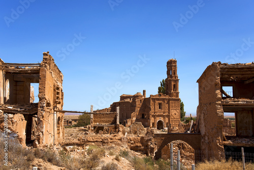 remains of the old town of Belchite  Spain