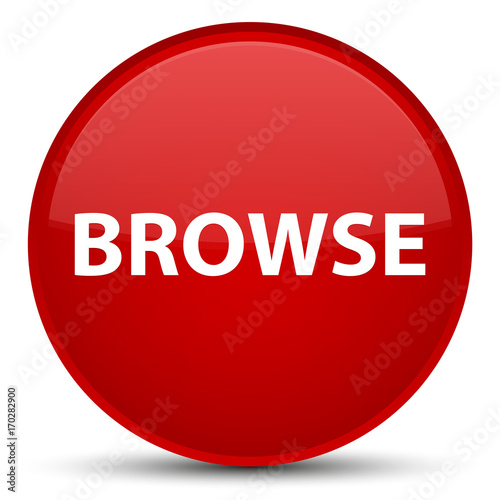 Browse special red round button