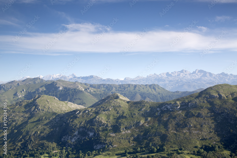 Picos de Europa Mountains from Alto del Torno; Austurias