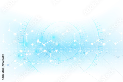 Futuristic Cyber technology blue and white abstract background with line and shadows element Vector illustration eps10 006