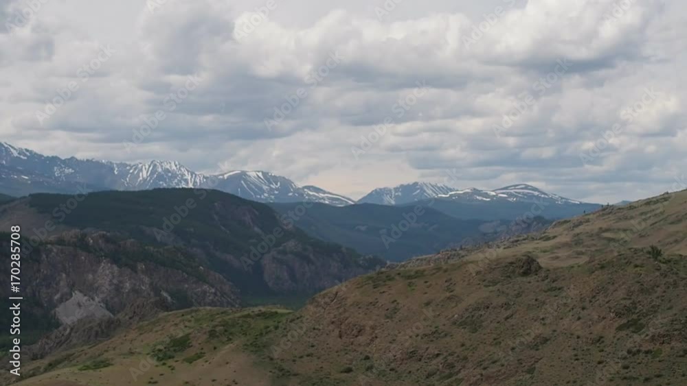 Clouds over the mountains. Clouds over the mountains.