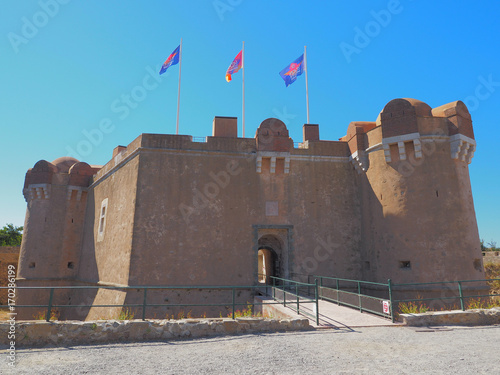 Fototapete Citadel of Saint-Tropez, which now serves as a maritime museum.