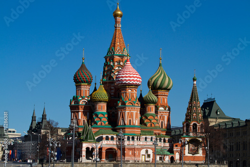 picture of san basil in red square one of the most important monument of moskow russia