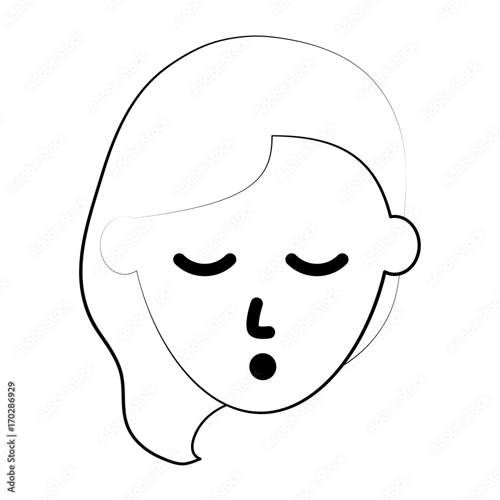 Woman sleeping cartoon icon vector illustration graphic design Woman sleeping cartoon icon vector illustration graphic design