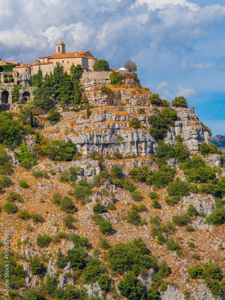 The fortified village of Gourdon situated high in the mountains is considered one of France's most beautiful villages.