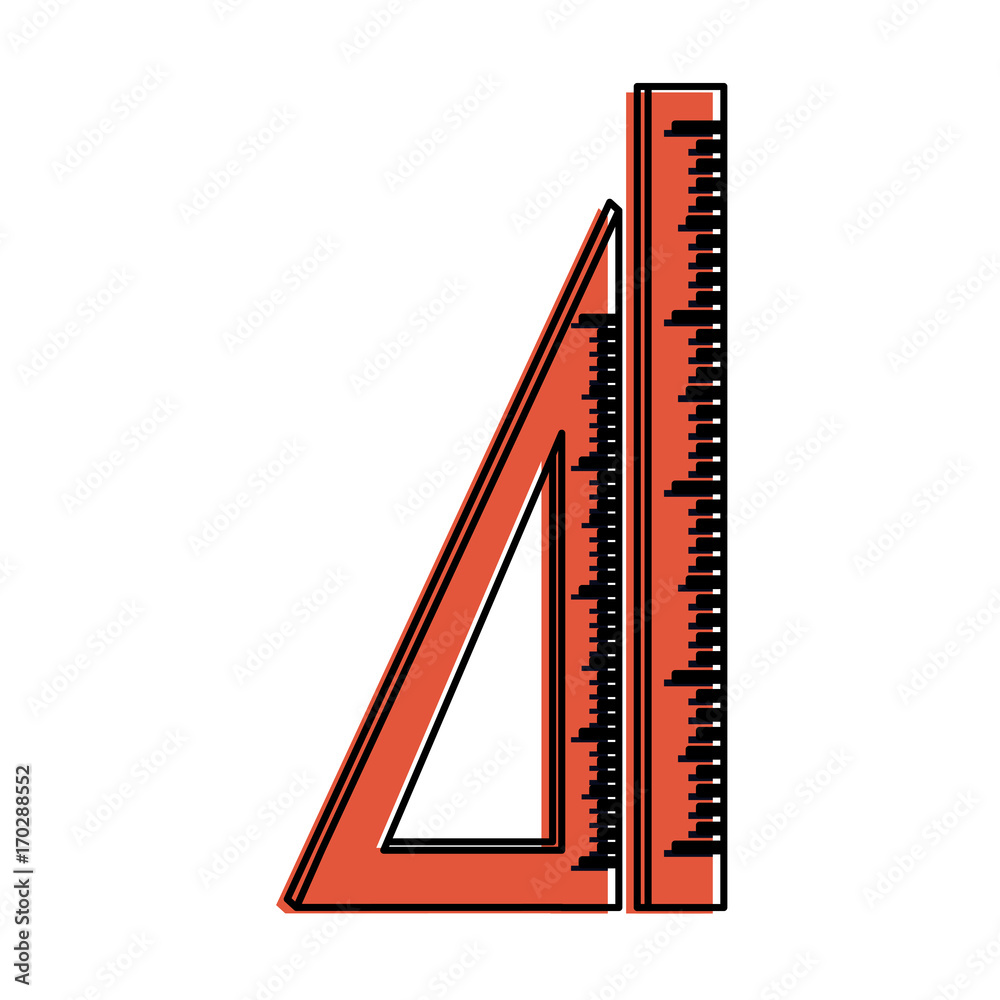 Rulers isolated tools icon vector illustration graphic design