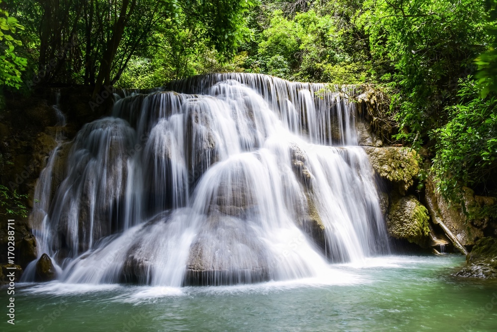 beautiful waterfall and nice nature