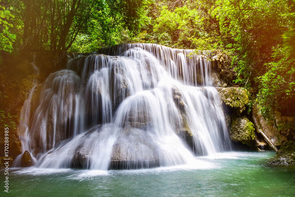 beautiful waterfall and nice nature