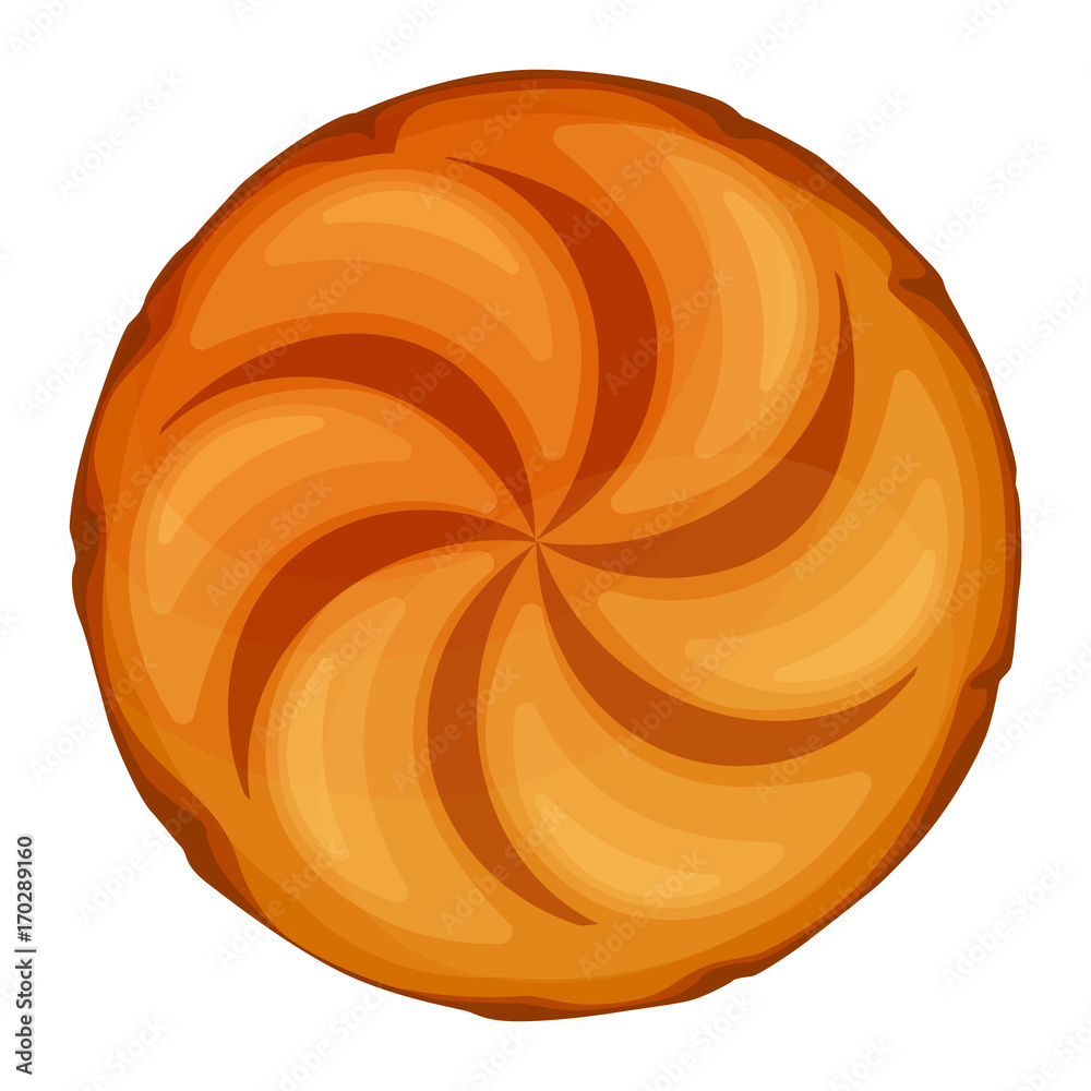 Fototapeta premium Bread roll round loaf served as a meal accompaniment vector