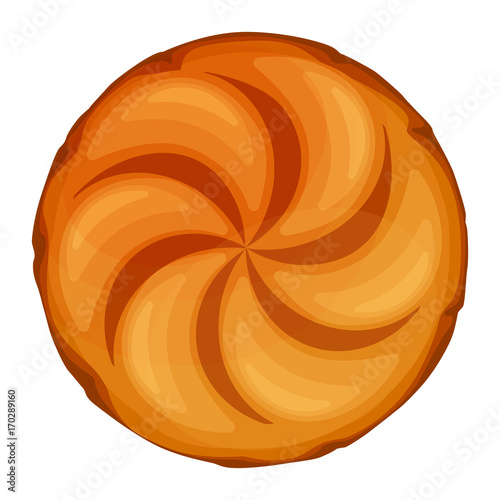 Bread roll round loaf served as a meal accompaniment vector