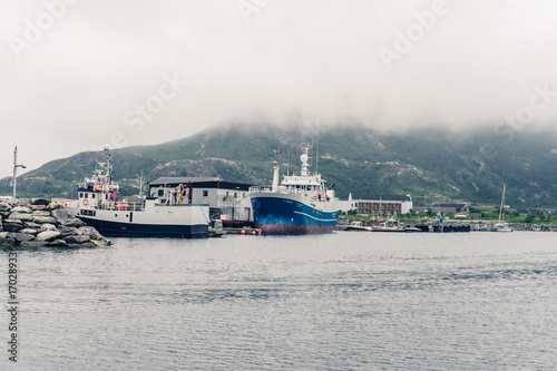 transport ship on Sommaroy © timursalikhov