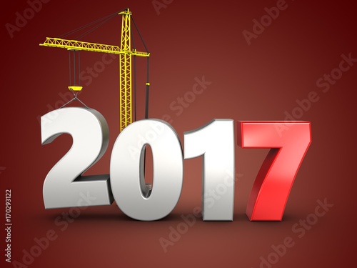 3d 2017 year with crane