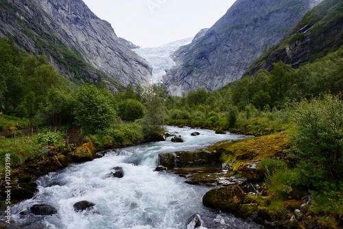 Glaciar de Briksdal. Noruega