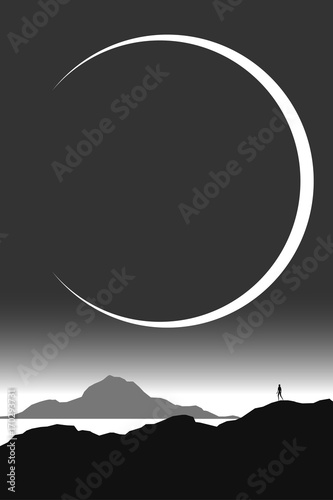 minimal black and white vec...