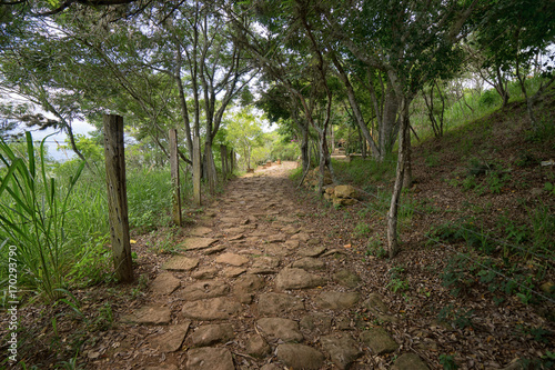 the historic 'camino real' from Barichara to Guane Colombia photo
