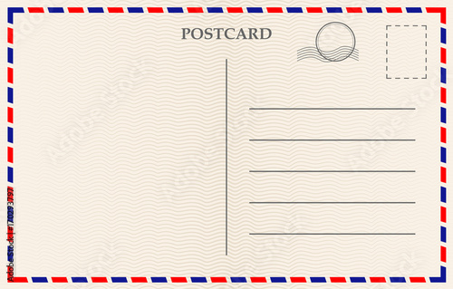 Vector postcard with paper texture