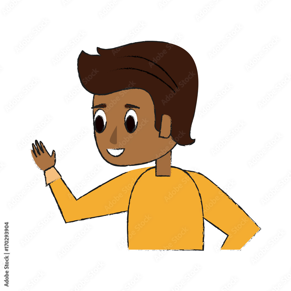 Young man cartoon icon vector illustration graphic design Young man cartoon icon vector illustration graphic design