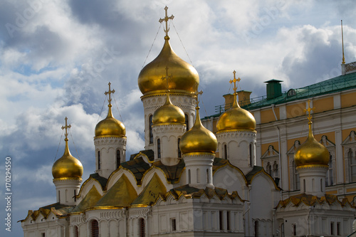 images of the churches in cathedral square inside the kremlin