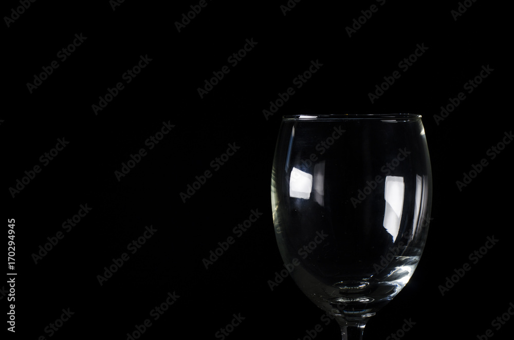 wine glass shape in black wine glass shape in black