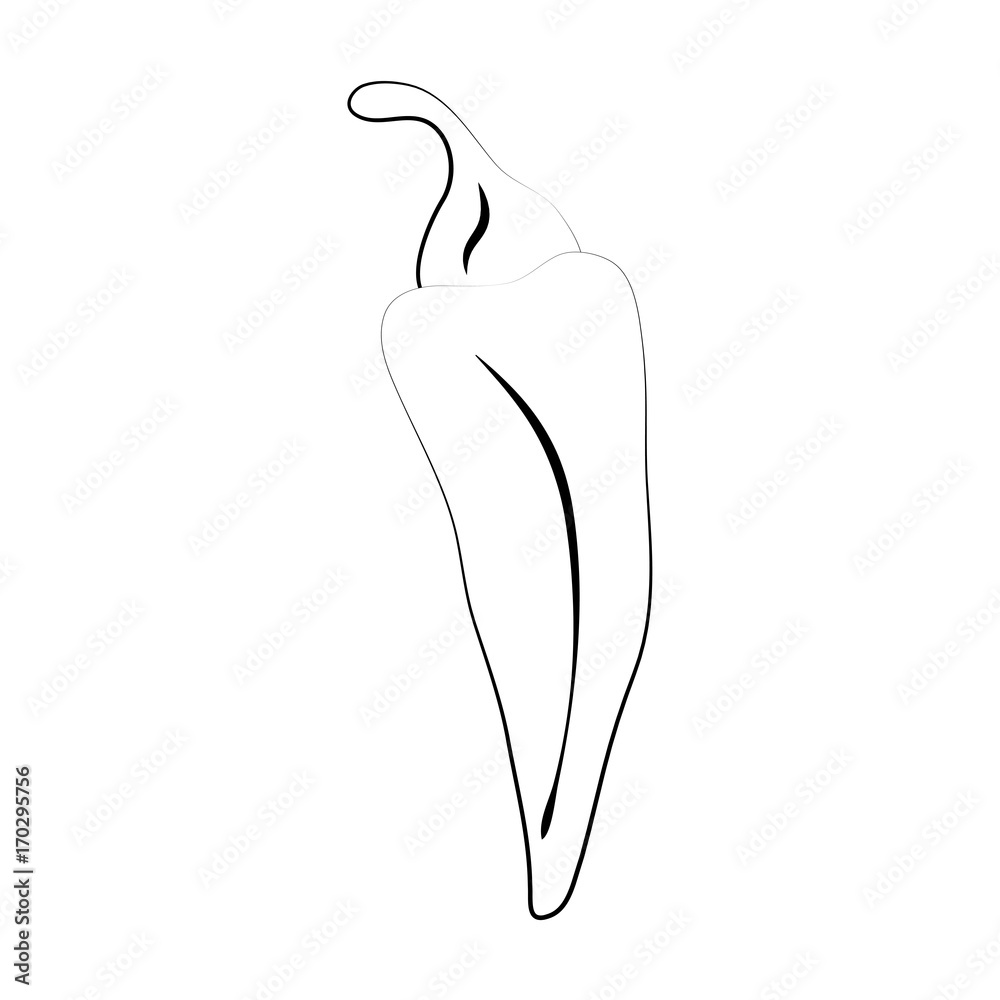 Natural hot chilli icon vector illustration graphic design Natural hot chilli icon vector illustration graphic design