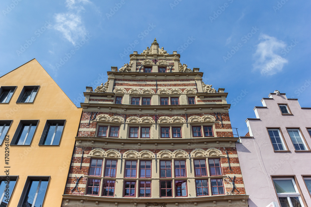 Facade of an old building in Norden