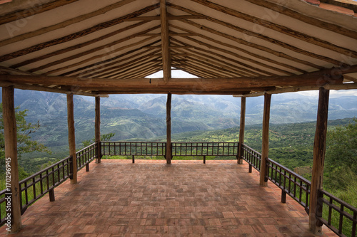 lookout platform in Barichara Colombia
