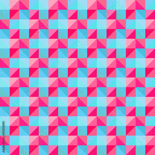 Modern colorful vector triangular seamless pattern. Trendy endless ornament. Contemporary geometric texture. Element of design.