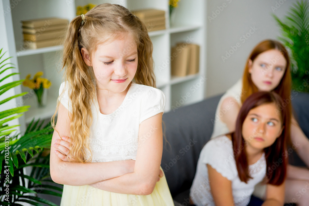 Sad daughter and sister Sad daughter and sister