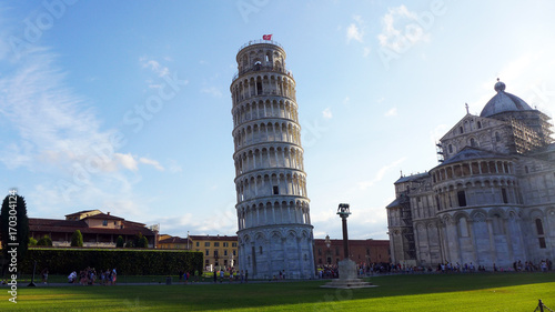 Fotografia イタリアのピサの斜塔
