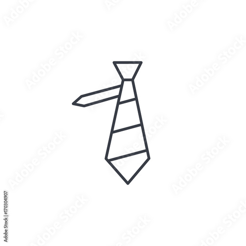tie thin line icon. Linear vector illustration. Pictogram isolated on white background