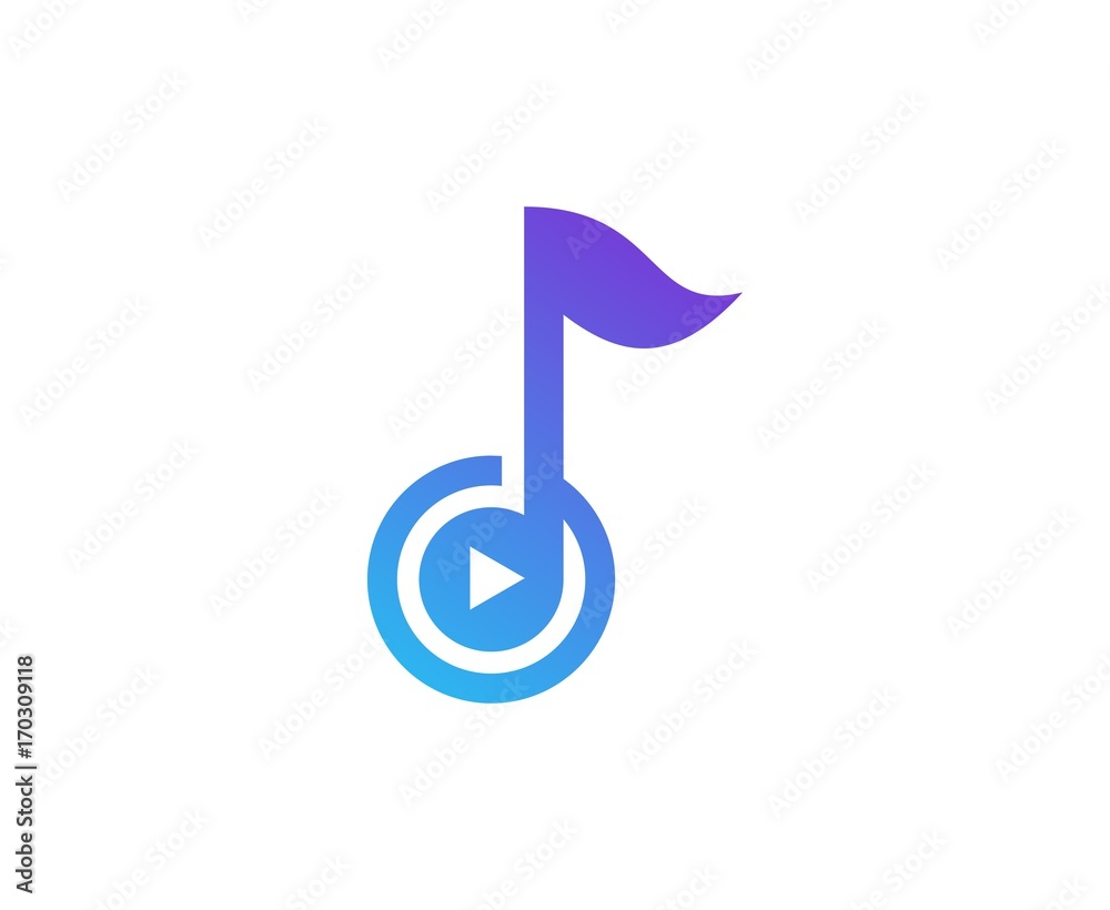 Music note logo Music note logo