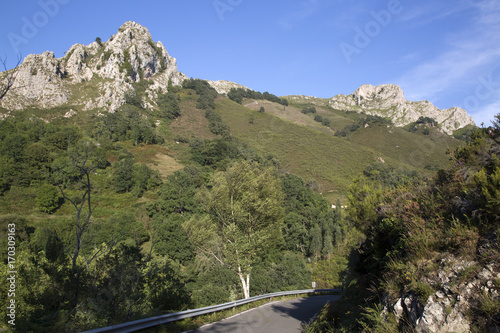 Peak in Picos de Europa Mountain Range outside Labra; Austurias photo