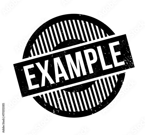 Example rubber stamp. Grunge design with dust scratches. Effects can be easily removed for a clean, crisp look. Color is easily changed.