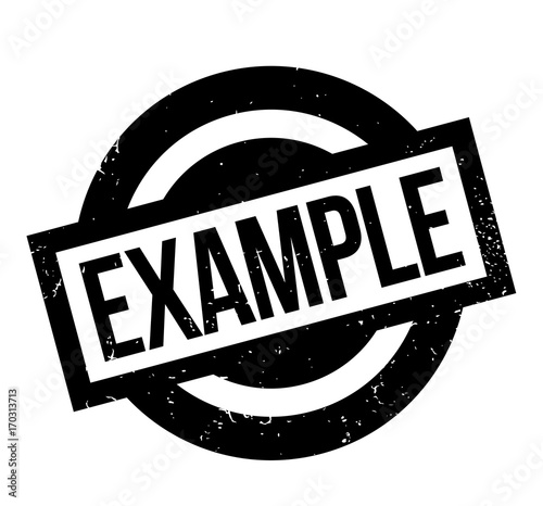 Example rubber stamp. Grunge design with dust scratches. Effects can be easily removed for a clean, crisp look. Color is easily changed.