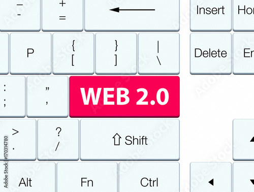 Web 2.0 pink keyboard button