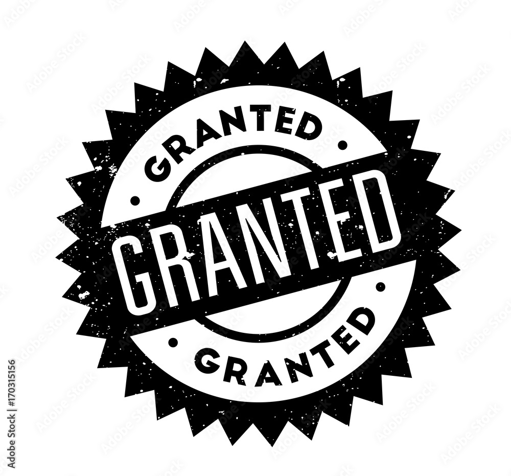 Granted rubber stamp. Grunge design with dust scratches. Effects can be easily removed for a clean, crisp look. Color is easily changed. Granted rubber stamp. Grunge design with dust scratches. Effects can be easily removed for a clean, crisp look. Color is easily changed.