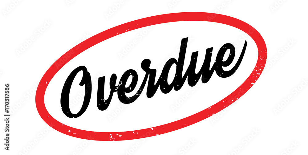 Overdue rubber stamp. Grunge design with dust scratches. Effects can be easily removed for a clean, crisp look. Color is easily changed. Overdue rubber stamp. Grunge design with dust scratches. Effects can be easily removed for a clean, crisp look. Color is easily changed.