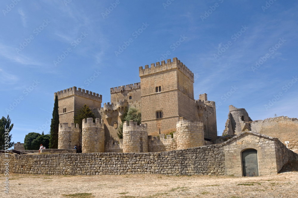 Castle of Ampudia,  Tierra de Campos region, Palencia province, Castilla y Leon, Spain